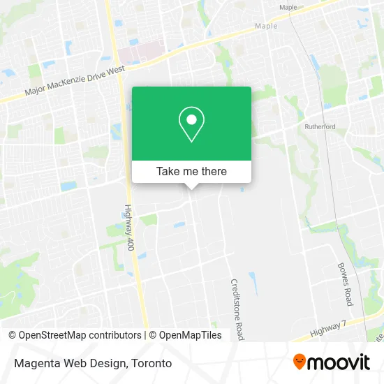 Magenta Web Design map
