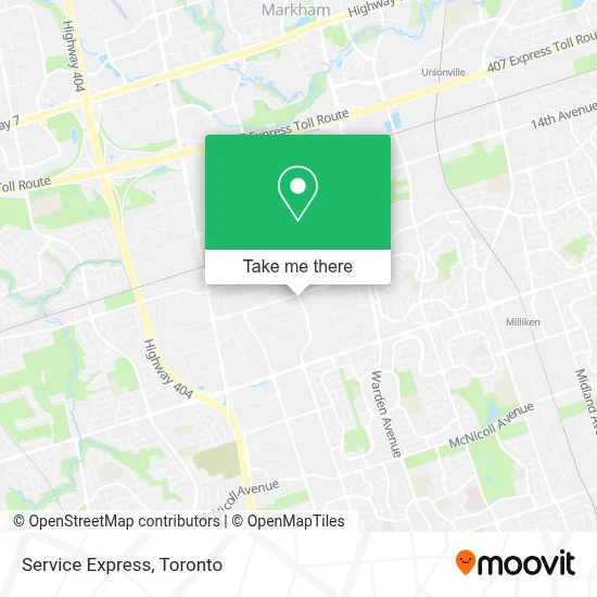 Service Express map