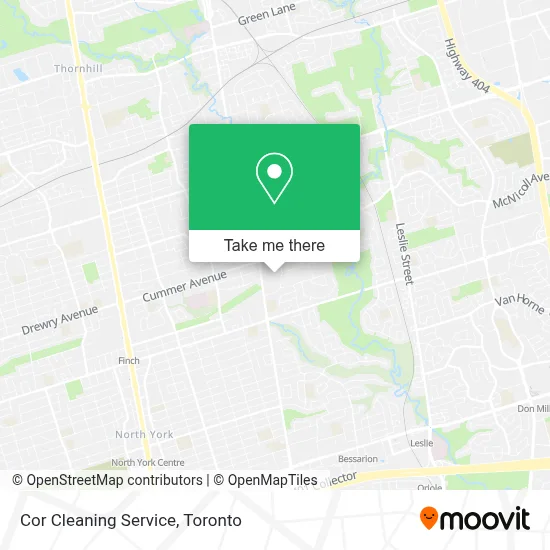 Cor Cleaning Service map