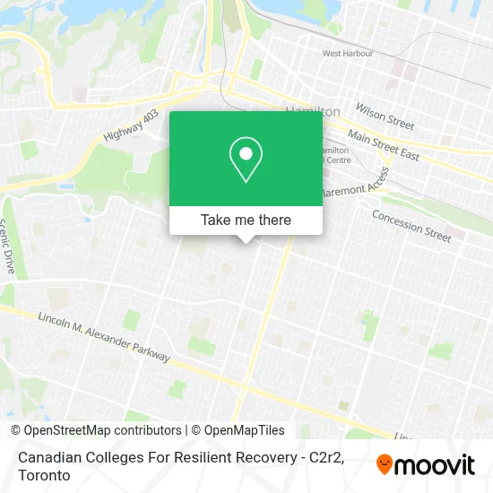 Canadian Colleges For Resilient Recovery - C2r2 map
