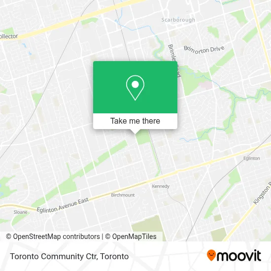 Toronto Community Ctr map