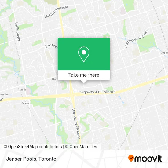 Jenser Pools map