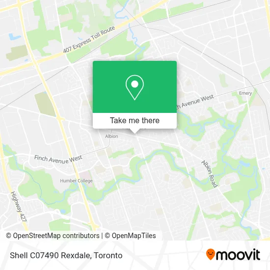 Shell C07490 Rexdale map