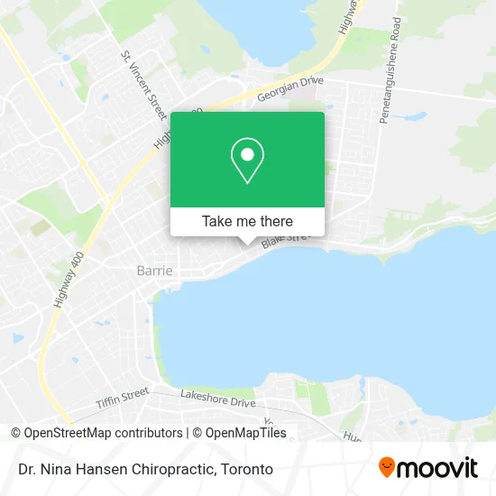 Dr. Nina Hansen Chiropractic map