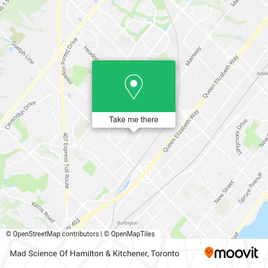 Mad Science Of Hamilton & Kitchener map