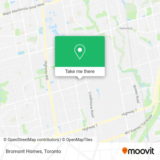 Bromont Homes map