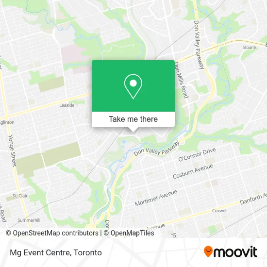 Mg Event Centre map