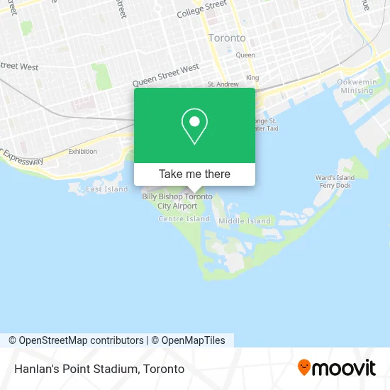 Hanlan's Point Stadium map