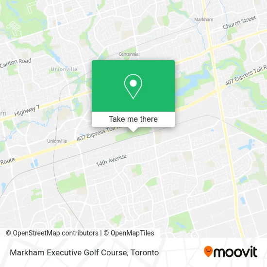 Markham Executive Golf Course map
