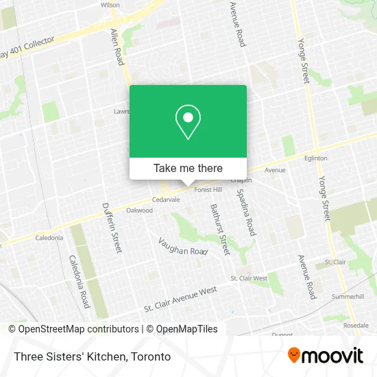 Three Sisters' Kitchen map