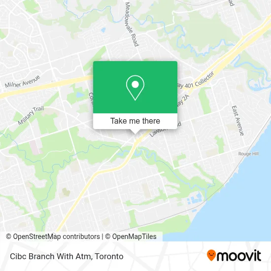 Cibc Branch With Atm map