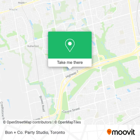 Bon + Co. Party Studio map