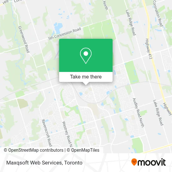 Maxqsoft Web Services map