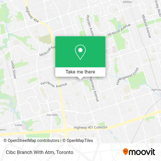 Cibc Branch With Atm map