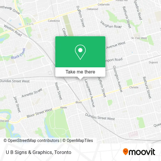 U B Signs & Graphics map