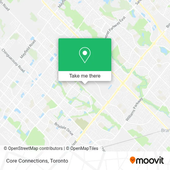 Core Connections map