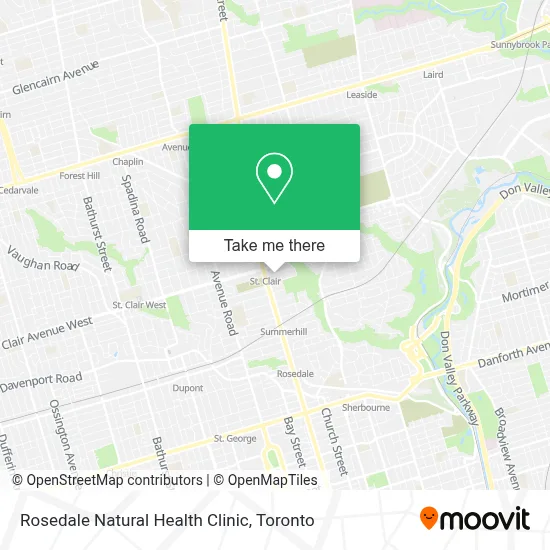 Rosedale Natural Health Clinic map