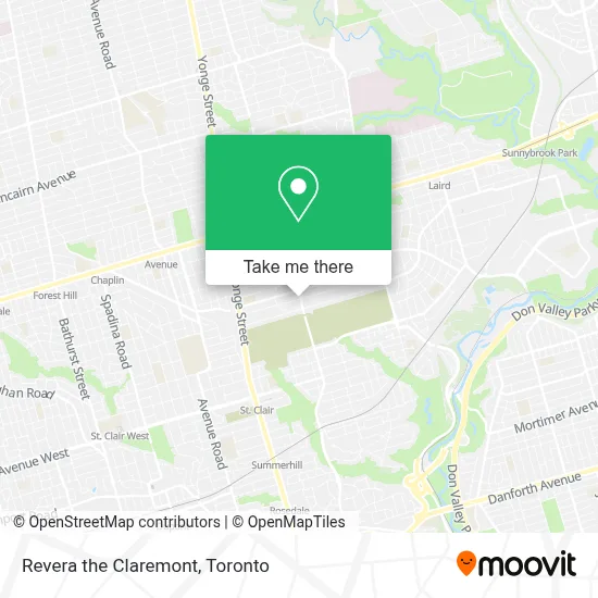 Revera the Claremont map