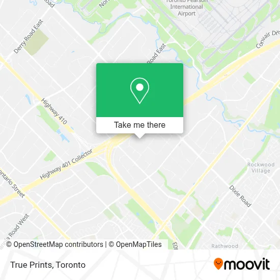 True Prints map
