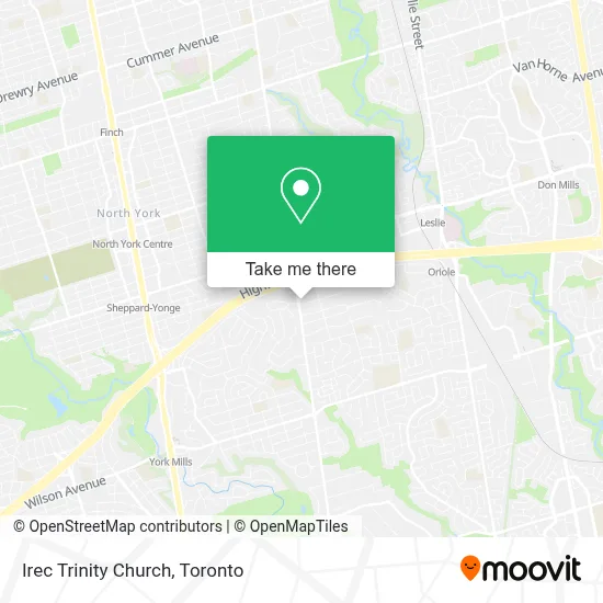 Irec Trinity Church map