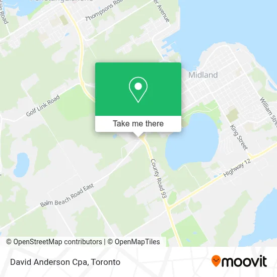 David Anderson Cpa map