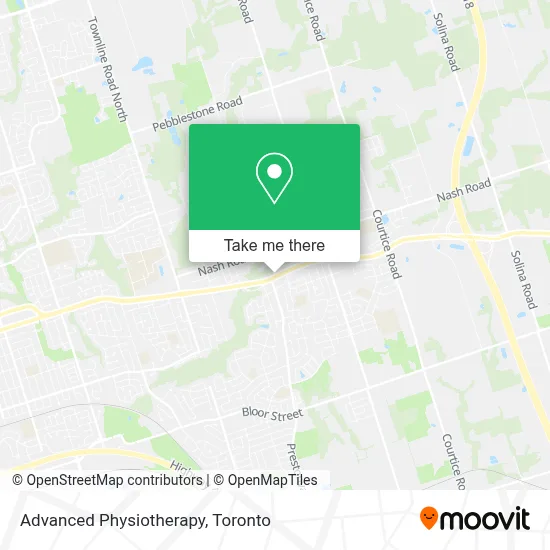 Advanced Physiotherapy map