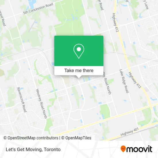 Let's Get Moving map