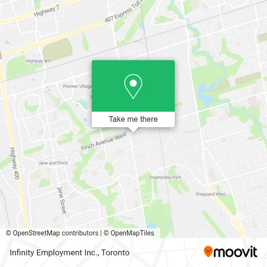 Infinity Employment Inc. map