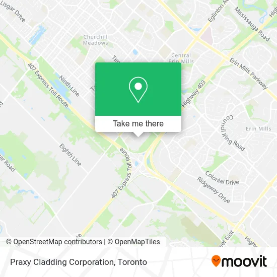 Praxy Cladding Corporation map