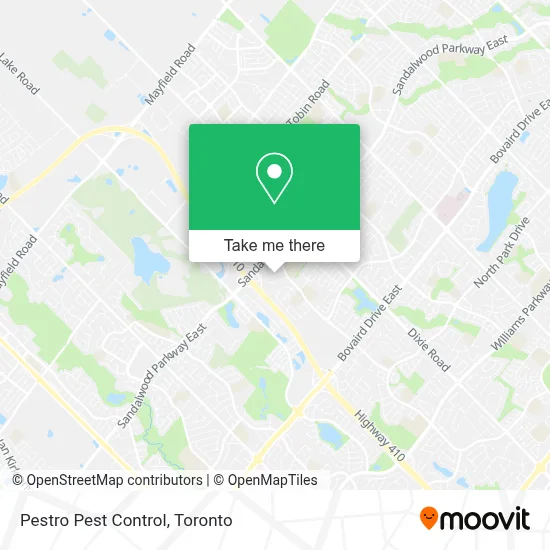 Pestro Pest Control map