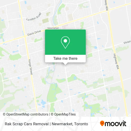 Rak Scrap Cars Removal | Newmarket map