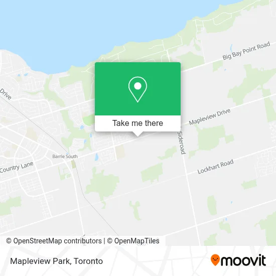 Mapleview Park map