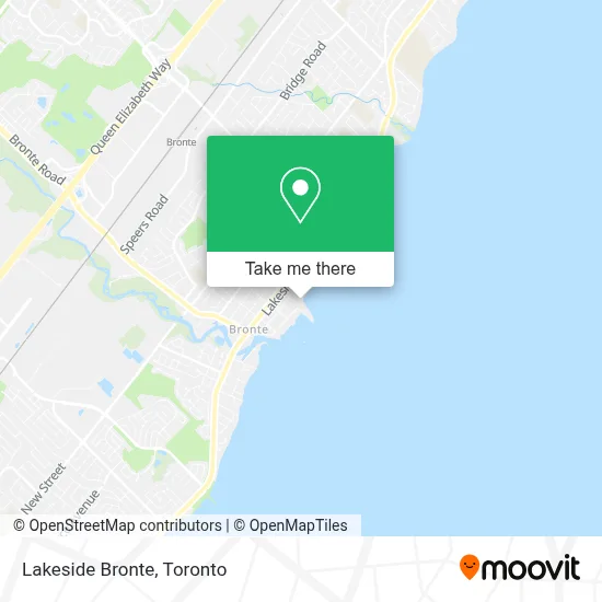 Lakeside Bronte map