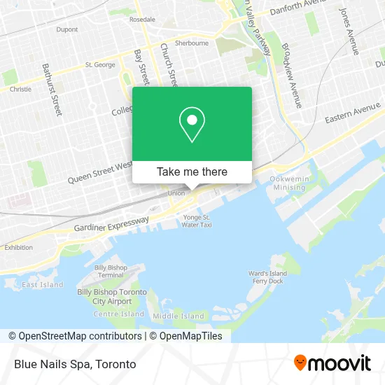 Blue Nails Spa map