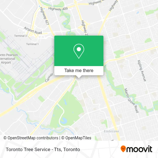 Toronto Tree Service - Tts map