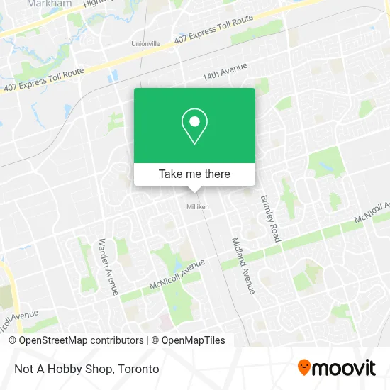 Not A Hobby Shop map