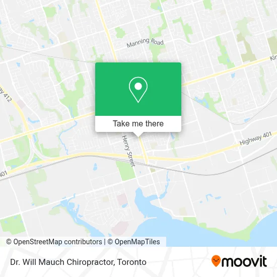 Dr. Will Mauch Chiropractor map