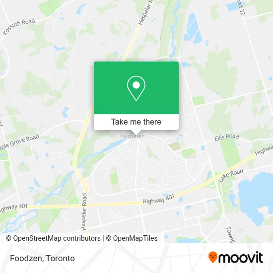Foodzen map