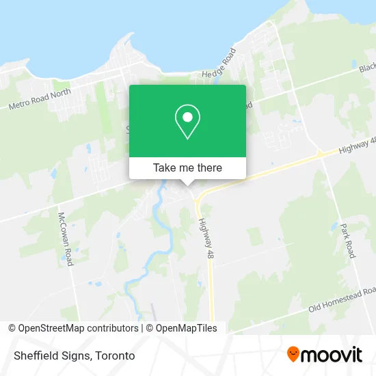 Sheffield Signs map