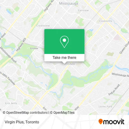Virgin Plus map