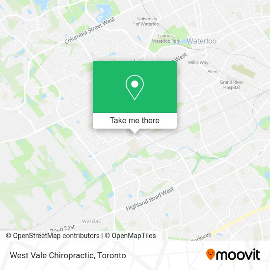 West Vale Chiropractic map