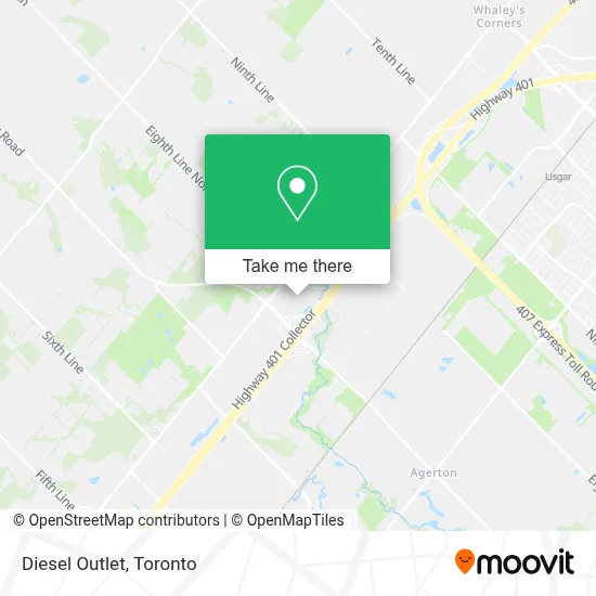 Diesel Outlet map