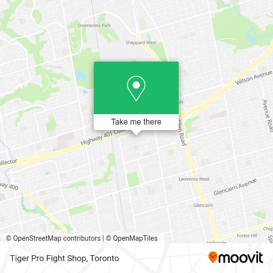 Tiger Pro Fight Shop map