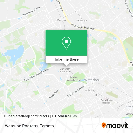 Waterloo Rocketry map
