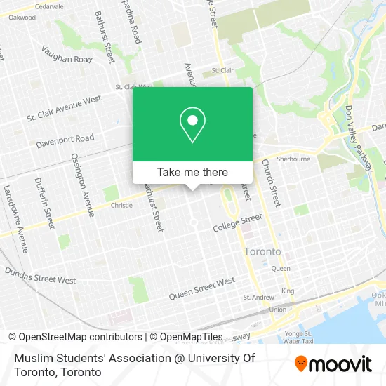 Muslim Students' Association @ University Of Toronto map