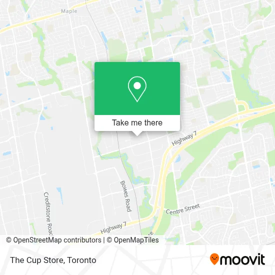 The Cup Store map
