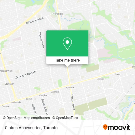 Claires Accessories map