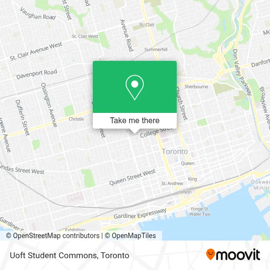 Uoft Student Commons map