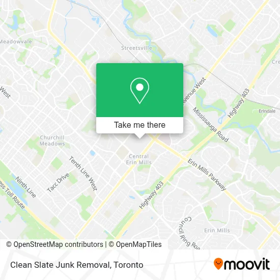 Clean Slate Junk Removal map