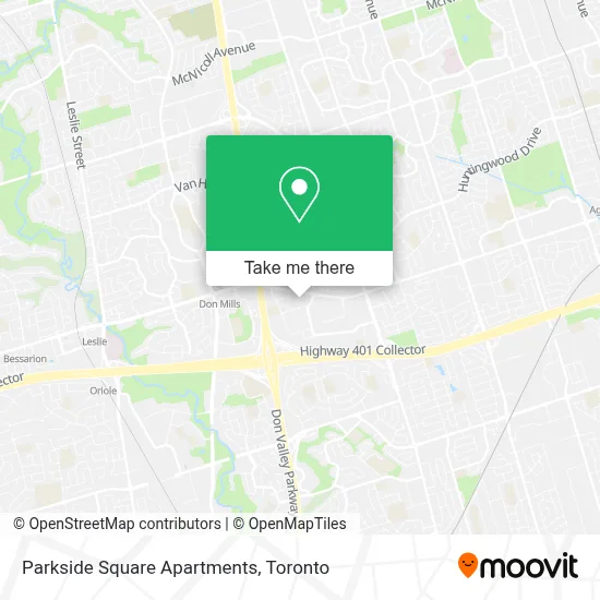 Parkside Square Apartments map